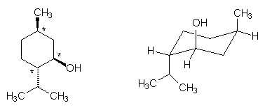 Konfiguration von (-)-Menthol (2717 Byte)