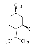 Strukturformel Menthol