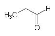 Strukturformel Propionaldehyd