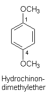 Strukturformel Hydrochinon-dimethylether