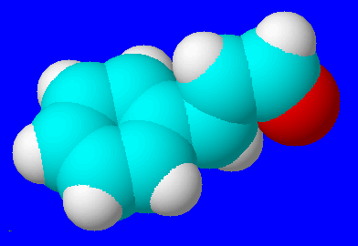 3D-Struktur von trans-Zimtaldehyd, erstellt mit ACD ChemSketch 3.5 (16589 Byte)