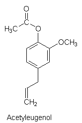 Strukturformel: Acetyleugenol