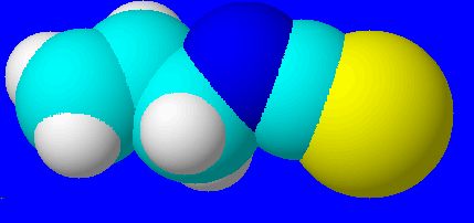 3D-Formel von Allyl-isothiocyanat (16462 Byte) * Erstellt mit ACD Chem Sketch 3.5