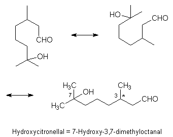 Strukturformel von Hydroxycitronellal