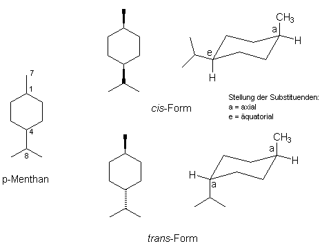 p-Menthan - Isomere (4973 Byte)