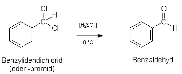 Hydrolyse von Benzylidendichlorid