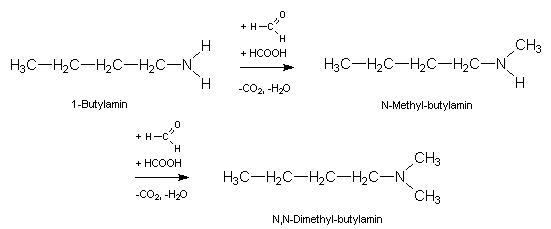 Methylierung von Aminen mit Formaldehyd